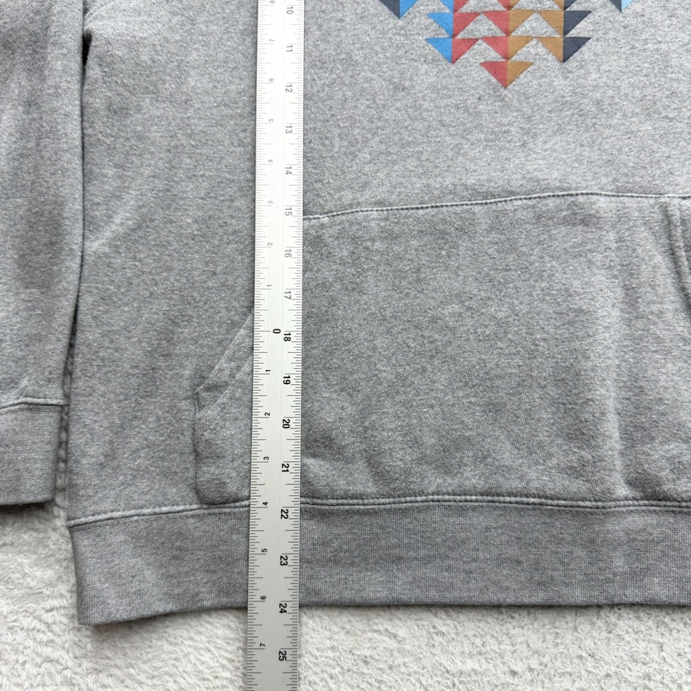 Ariat‎ REAL Womens Heather Gray Aztec Graphic Pullover Hoodie Sweatshirt Medium - Picture 4 of 9